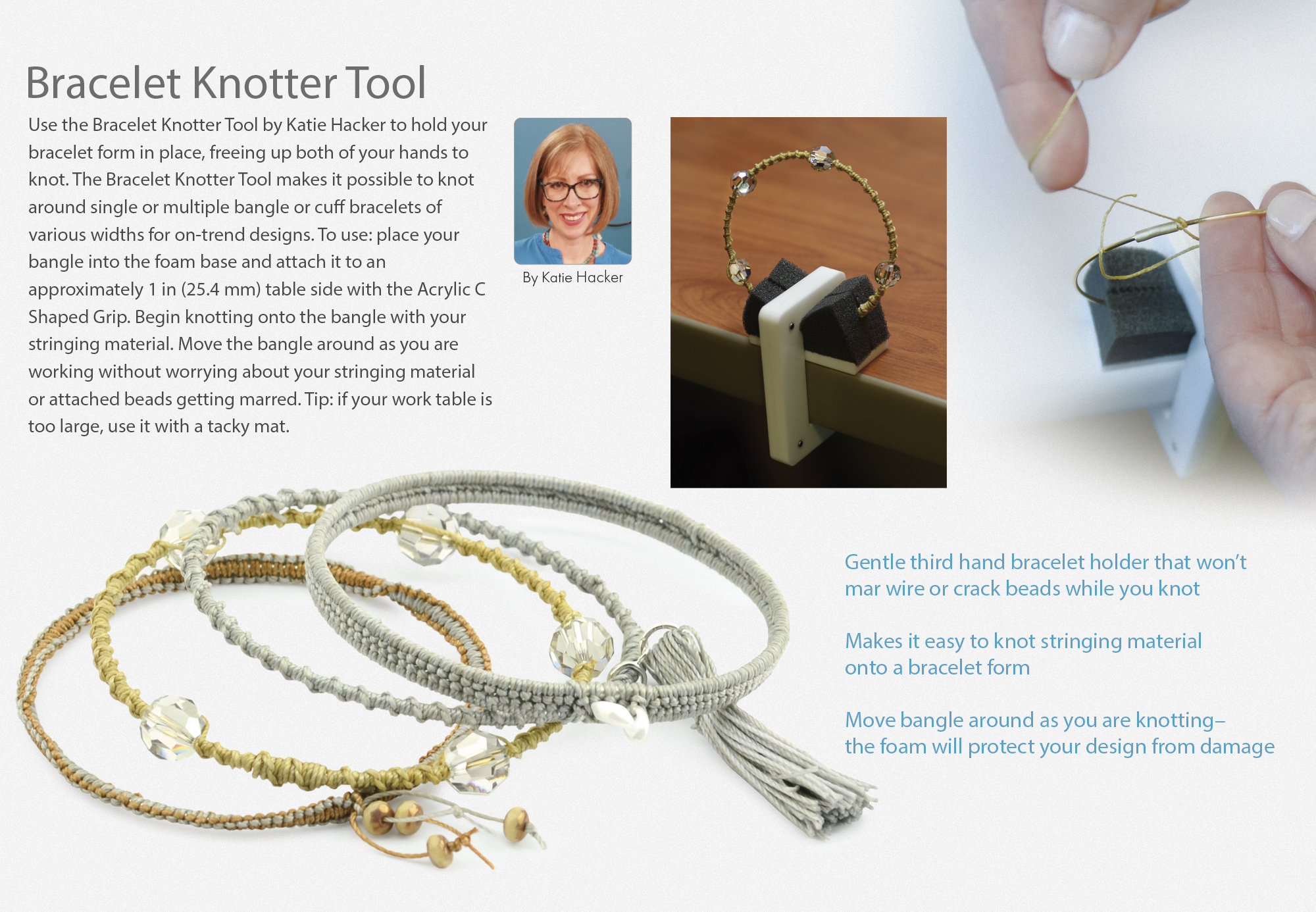 Bracelet Knotter Tool by Katie Hacker